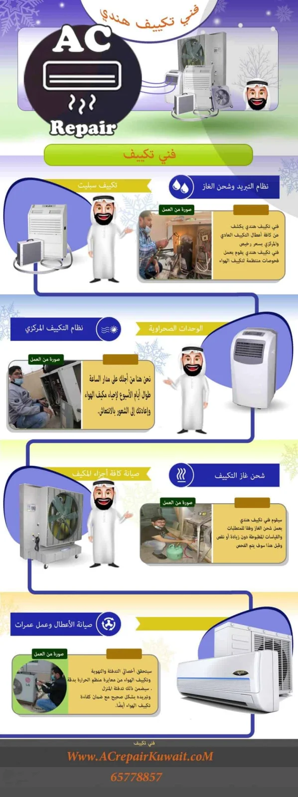 أعطال التكييف المركزي وأسباب ضعف التبريد